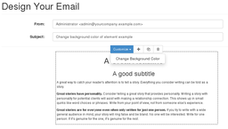 Email Snippets Background Color Picker